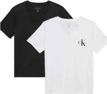 Calvin Klein A-Logo VN 2er-Pack Tee schwarz