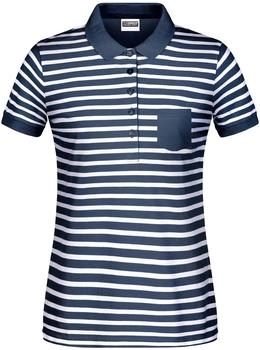 James & Nicholson Poloshirt JN8029 navy weiß