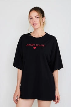 Joop! T-Shirt 'After Dark' Logo-Schriftzug schwarz