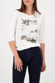 Monari Shirt Paris-Druck off-white
