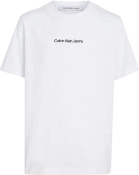 Calvin Klein Institutional Straight Rundhals T-Shirt weiß