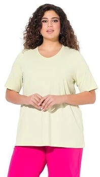 Ulla Popken T-Shirt V-Neck pistazie