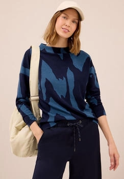 Cecil Shirt 'Ottoman' blau dunkelblau