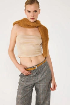 No Matter What Goldener Glanz Bandeau Crop Top