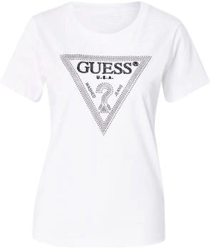 Guess T-Shirt schwarz silber weiß