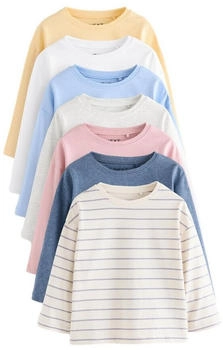 Next Fashion Shirt himmelblau gelb altrosa weiß