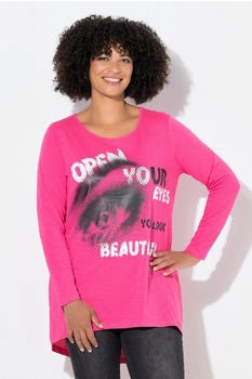 Angel of Style Longshirt A-Linie Auge und Schriftzüge