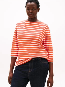 Tommy Hilfiger CRV SLIM CODY BOAT-NK 4SLV T-Shirt orange ecu