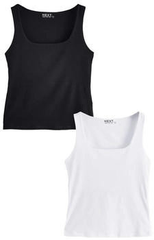 Next Fashion Top schwarz weiß