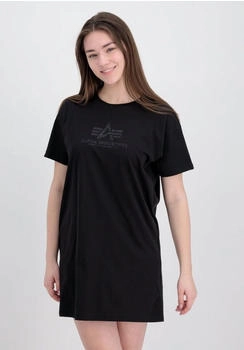 Alpha Industries Basic Long T-Shirt Glitter schwarz