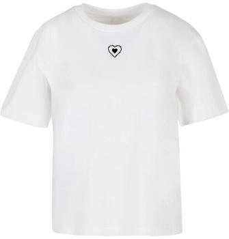 Miss Tee Good Vibes Only Heart Tee weiß