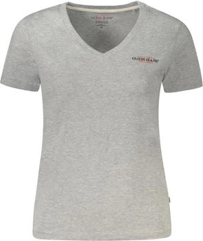 Guess T-Shirt grau schwarz Baumwolle Logo-Druck