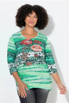 Angel of Style T-Shirt A-Linie Leo-Streifenmuster
