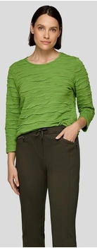 Rabe 4-Arm-Shirt Strukturmuster grün farn