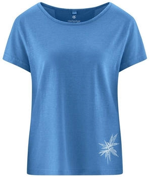 HemPage T-Shirt Print Hanf Biobaumwolle ocean