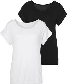 Vivance Dreams Kurzarmshirt im 2er-Pack lockere Passform