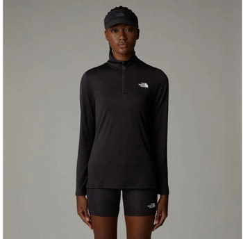 The North Face Flex Zip Tee Slim T-Shirt damen tnf schwarz NF0A8BRQJK3