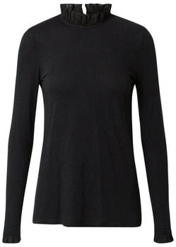 Rich & Royal Organic Slub Frill Longsleeve black