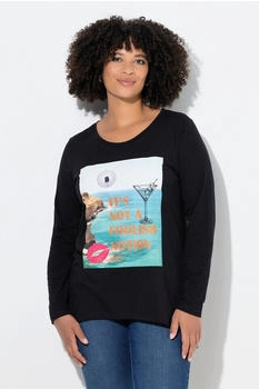 Angel of Style A-Linien Langarmshirt Holiday-Motiv Statement