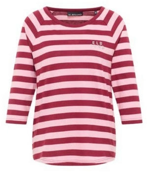 Elbsand Celin T-Shirt ruby/shell pink stripe