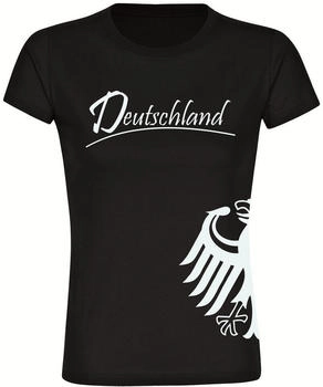 multifanshop Deutschland - Adler seitlich T-Shirt schwarz