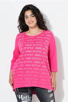 Angel of Style A-Linien Shirt Dreiviertelarm schimmernd pink