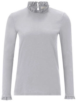 Rich & Royal Organic Slub Frill Longsleeve graumeliert