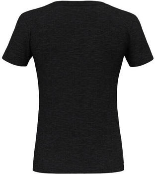 Salewa Eagle Minilogo Merino T-Shirt Damen schwarz/black out