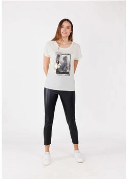 Key Largo Spirit Round T-Shirt (WT00497) offwhite