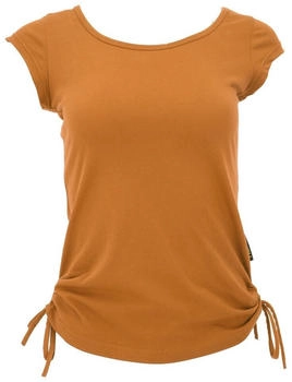 Guru-Shop Yoga T-Shirt aus Baumwolle curry/gelb