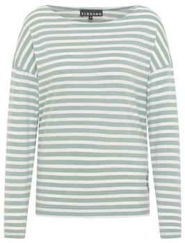 Elbsand ESWTooske Langarmshirt gestreift Regular Fit (70774) grün/weiß