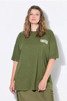 Studio Untold Oversized T-Shirt acid washed AMOUR Rückenprint