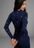 KangaROOS Langarmshirt mit Blumendruck und Knopfleiste (90451422) marine