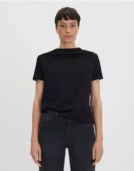 someday. Kiani Kurzarmshirt Regular aus nachhaltiger Viskose (4059117588433) schwarz