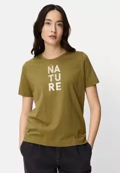 Camel Active Pure Cotton T-Shirt oliv/silber