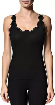 Rosemunde Geripptes Top Slim Fit schwarz