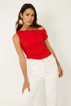 No Matter What Rundhals-Shirt mit Viertelarm rot