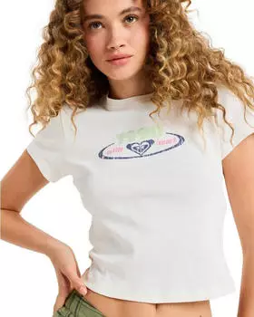 Roxy Beach Love T-Shirt (ERJZT06026-WBS0) marine/hellgrün/hellpink/offwhite