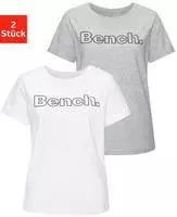 Bench. Loungewear T-Shirt Packung, 2 Stk. im doppelpack mit Logodruck,...