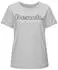 Bench Loungewear T-Shirt mit Logoprint grau melange/weiß
