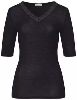 Hanro Longsleeve mit 1/2-Ärmel schwarz