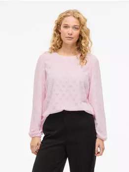 Vila Viasta O-Neck L/S Top rosa