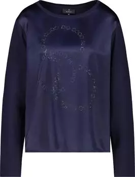 Monari Bluse in Satinoptik (808839) night sky