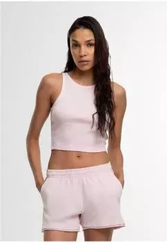 Urban Classics Ladies Cropped Rib Top (TB7482) altrosa