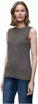 Street One Frauen Gestreiftes Basic Top in Braun Gr: (A32438627103)