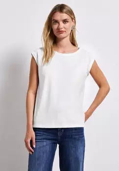 Street One Frauen Ärmelloses Shirt in Weiß Gr: (A32287510000)