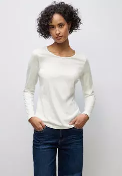 Street One Frauen Basic Langarmshirt in Wei&szlig; Gr: (A32405410108)