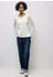 Street One Frauen Basic Langarmshirt in Weiß Gr: (A32405410108)
