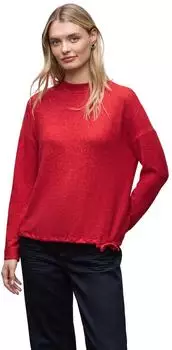 Street One Frauen Softes Turtleneck Shirt in Rot Gr: (A32416816869)