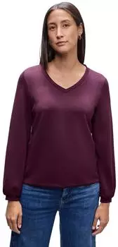 Street One Frauen Silk-Look Shirt in Rot Gr: (A32384017094)